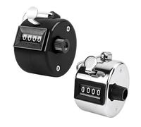 ZYLWLDP 2 Pièces Compteur Manuel, à Cliquet 4 Chiffres, Compteur de Passage Portable pour Compteur Manuel de Personnes, Sport, Inventaire, Compte Rangs pour Tricot, Suivi Précis de Votre Compte