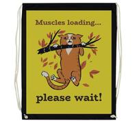 Zymbatee Castor Bûcheron Tronçonneuse Sac D'entraînement Noir Avec Cordons De Serrage Unisexes