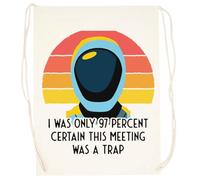 Zymbatee Dans Mon Défense Il Était Mon Sosie Sac D'entraînement Beige Avec Cordons De Serrage Unisexes