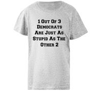 Zymbatee Faire Amérique Gentil Encore T-Shirt Gris Enfant Unisexe Coupe Classique
