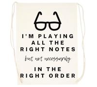 Zymbatee Je En Pause Mon Jeu À Être Ici Sac D'entraînement Beige Avec Cordons De Serrage Unisexes