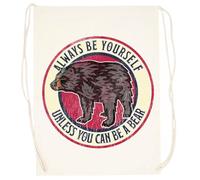 Zymbatee Je Viens Dans Paix Couple Correspondance Sac D'entraînement Beige Avec Cordons De Serrage Unisexes