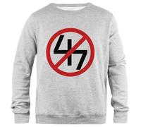 Zymbatee Là Va Mon Dernier Vol Putain Pull Gris Unisexe Coupe Classique Col Rond