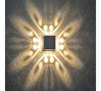 ZYMEN Appliques Murales LED Intérieur Effet Papillon Aluminium Fond Créatif KTV Bar Lampe De Salon Lampe De Chevet (Color : Blue) Commemoration Day