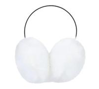 ZyMen Cache-oreilles pour femme - Protection contre le froid - En fourrure de lapin artificielle, blanc, A