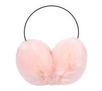 ZyMen Cache-oreilles pour femme - Protection contre le froid - En fourrure de lapin artificielle, rose clair, A