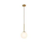 ZYMEN Creative Boule De Verre Décoratif Réglable Corde Suspendue Lustre À Tête Unique Chambre À Coucher Nordique Suspension De Chevet Moderne Minimaliste Restaurant Bar Îlot De Cuisine Luminaires
