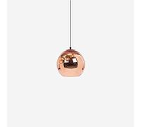 ZYMEN Personnalité moderne Mini globe plafonnier finition chrome poli verre transparent soufflé à la bouche 5 "pouces réglable verre miroir boule suspension salon suspendu décoratif barre lumineuse