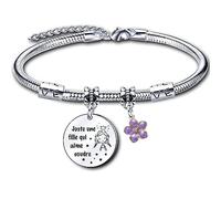 ZYMGUO Bracelet Cadeau Fille, N'oublie Pas Que Tu Es Une Fille Fantastique, Inspirant Charms, Idée Anniversaire (4)