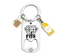 ZYMGUO Cadeau Fils Porte-clés Super Fils Papa Papy Tonton Parrain Frère Cousin Cadeaux Noel Noël Anniversaire Cadeau Fête des Pères Porte-clés ouvre-bouteille (fils)