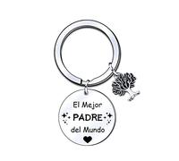 ZYMGUO Cadeaux Papa Porte-clés,Porte-clés Papa Padre de fille fille,Cadeau pour la fête du Papa,Cadeau d'anniversaire de Papa