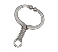 ZYMIADOU Anneau de nez de vache résistant aux intempéries à ressort pour plus de confort - Construction en acier au carbone pour une utilisation à long terme - Anneaux de nez en acier au carbone