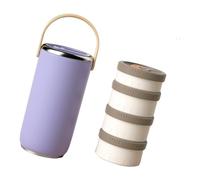 ZYMIADOU Bentos Boîte à déjeuner de grande capacité en acier inoxydable anti-fuite isotherme avec compartiment empilable Boîte Bentos en acier inoxydable avec récipient
