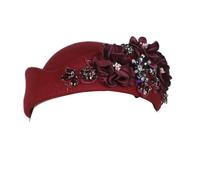 ZYMIADOU Bérets vintage Aircrew avec motif embelli en tissu doux unisexe léger 11 couleurs pour fête et accessoire décontracté