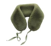 ZYMIADOU Cache-cou en peluche douce avec cravate réglable pour temps froid, écharpe tendance pour l'hiver, activités de plein air et utilisation au bureau, Vert, Childrens size 46cm