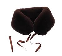 ZYMIADOU Cache-cou en peluche douce avec cravate réglable pour temps froid, écharpe tendance pour l'hiver, activités de plein air et utilisation au bureau, café, Adult size 55cm