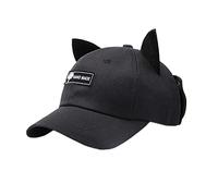 ZYMIADOU Casquette de baseball mignonne avec oreilles lunettes homme printemps et automne lunettes de soleil femmes chapeau étudiant extérieur adul mignon lunettes hommes casquettes pour la mode vrac