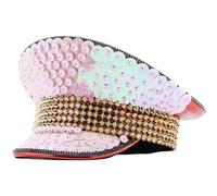 ZYMIADOU Casquette de capitaine pour mariage, bal masqué, carnaval, fête, femme, mariée, jeu de rôle, chapeau de sergent