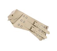 ZYMIADOU Ceinture de cowgirl kaki avec fermoir rétro en similicuir souple multi-usage pour femme Ceinture en simili cuir