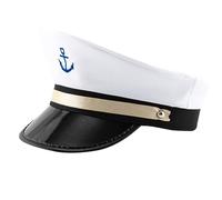 ZYMIADOU Chapeau bleu marine cosplay pour adulte mode marin capitaine costume mariée enterrement de vie de jeune fille fête thème photo chapeau
