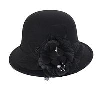 ZYMIADOU Chapeau de carnaval coloré avec décorations florales, pêcheur pour adultes et adolescents, feutre doux pour la peau pour femme, résistant au soleil, unisexe, tissu respirant pour adolescents