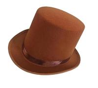 ZYMIADOU Chapeau haut de forme en feutre pour adultes - Costume de maître des anneaux - Chapeau victorien - Pour déguisement, fête, cadeau