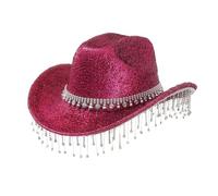 ZYMIADOU Chapeau panama étincelant avec strass en cristal lourd pour enterrement de vie de jeune fille Panama mariée pour acteur actrice chapeau pour femme plage pour enterrement de vie de jeune fille