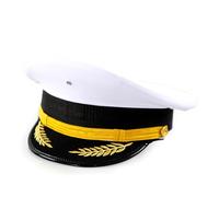 ZYMIADOU Chapeau réglable à large bord pour adulte, uniforme de cosplay, aviation, équipages pour hommes et femmes, jeu de rôle, enterrement de vie de jeune fille, déguisement