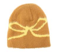 ZYMIADOU Chapeau unisexe tricoté tendance avec détails de tissage exquis pour attirer les regards. Chapeaux d'hiver chauds pour homme, jaune, Taille unique