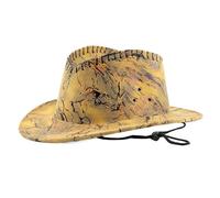 ZYMIADOU Chapeaux de cowboy avec mentonnière réglable pour bal de fin d'année, banquet, fête ethnique pour adulte, adolescent, prendre des photos pour femme pour homme homme pour femme avec ficelle