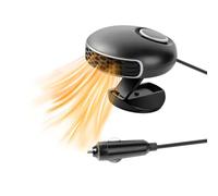 ZYMIADOU Chauffage de pare-brise portable rotatif avec protection contre la surchauffe en 3 minutes - Chauffage rapide pour voitures, camions et camping-cars - Protection contre la surchauffe