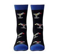 ZYMIADOU Chaussettes amusantes en coton avec inscription « If You Can Read This Crew », bleu, Taille unique