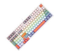 ZYMIADOU Clavier de jeu mécanique filaire rétroéclairé à DEL portable 96 touches remplaçables à chaud pour jeu de bureau compact