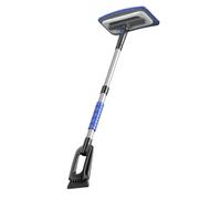 ZYMIADOU Collecteur de glace automatique rétractable constant, cadre en aluminium permanent avec prise en main antidérapante efficace pour le déneigement du pare-brise et la route - Pelle à neige