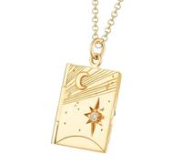 ZYMIADOU Collier élégant en cuivre plaqué or avec un savoir-faire complexe, cadeau idéal pour les amours, accessoire robuste avec finition dorée, taille unique, Comme décrit, Comme décrit.