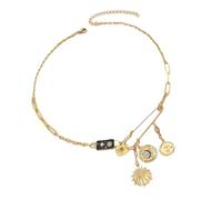 ZYMIADOU Collier élégant inspiré des célestes - Bijou portable pour les occasions décontractées ou formelles - Collier chaîne céleste