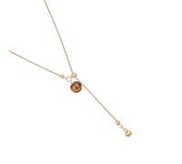 ZYMIADOU Collier réglable en alliage de perles œil d'animal naturel pour un usage quotidien ou des occasions spéciales, taille unique, Comme décrit, Comme décrit.