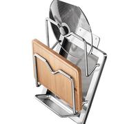 ZYMIADOU Comptoir de cuisine multifonction en acier inoxydable pour casseroles et couvercles de poêles, organiseur de planche à découper, accessoires d'organisation de la maison