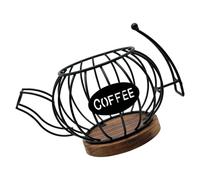 ZYMIADOU Élégant support de rangement en fer pour dosettes de café, collations, accessoire décoratif de bureau, récipients à café en métal antirouille