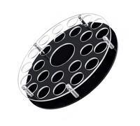 ZYMIADOU Étagère en acrylique robuste à 25 trous avec fente centrale pour bouteille de vin pour un accès facile aux organiseurs de verrerie de cuisine