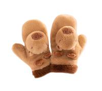 ZYMIADOU Gants thermiques en peluche de dessin animé chauds et résistants au vent pour l'hiver, le patinage, l'équitation, les étudiants, le cyclisme