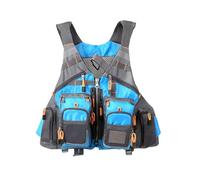 ZYMIADOU Gilet de pêche à la mouche multifonction - Accessoires - Engrenages de truite - Réglable - Multi Pokcet - Gilet pour homme - Gilet d'exploration en plein air