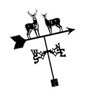 ZYMIADOU Girouette en métal - Décoration de toit en forme de coq - Pour abri de jardin - Direction extérieure - Lumière - Montage au sol - Toit de ferme