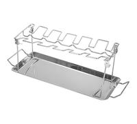 ZYMIADOU Grille de cuisson professionnelle pour fumoir, grilles, fours pouvant contenir plusieurs plaques d'huile, supports de barbecue à double poignée