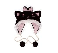 ZYMIADOU Joli bonnet d'oreille en peluche élégant pour petite amie, femme, accessoires d'hiver