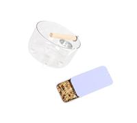 ZYMIADOU Kit de toilettes anti-dispersion pour perroquets - Design amovible - Support d'entraînement permanent - Accessoire de cage à oiseaux rapide