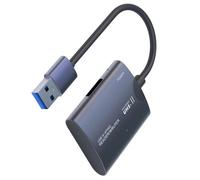 ZYMIADOU Lecteur de cartes USB C 2 en 1 pour cartes, vitesse rapide de transfert 480 Mbps, plug and play, compatible sur tous les appareils portables et constructions, lecteur de carte sans pilote