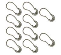 ZYMIADOU Lot de 10 languettes de rechange pour fermeture éclair avec pince antidérapante pour sacs à dos, vestes, bagages, Vert, One Size