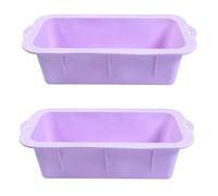 ZYMIADOU Lot de 2 moules en silicone de qualité alimentaire pour toasts et pâtisseries, passent au micro-ondes et au lave-vaisselle