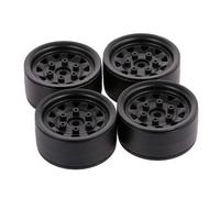 ZYMIADOU Lot de 4 moyeux en alliage pour jantes avant et arrière - Accessoires jouets de 1/10 - Adaptateur d'extension de moyeux de roue R/C D90 SCX10